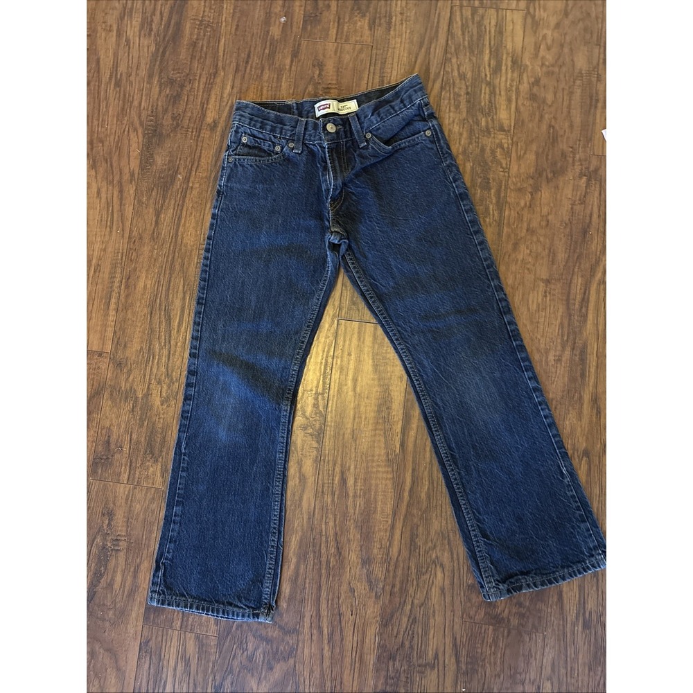 Levis 527 Boot Cut Jeans Size 14 Reg 27X27 Blue Denim Pants Boys Youth Red Tab